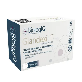 Glandexil T–Formulă pentru tiroidă (30 capsule), BiologIQ