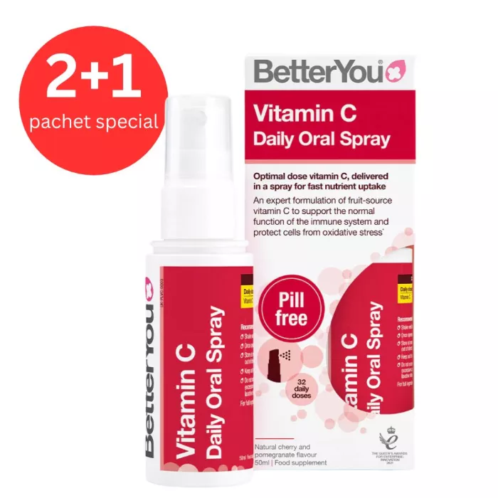 2+1 Vitamina C Oral Spray (50 ml), BetterYou