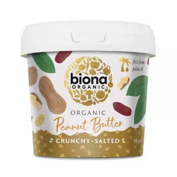 Crema de arahide crunchy eco (1 kg), Biona