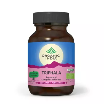 Triphala - digestie si curatare colon (60 capsule), Organic India