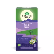 Ceai Tulsi Sleep - pentru somn calm, odihnitor (25 plicuri infuzie) , Organic India Ceai Tulsi Sleep - pentru somn calm, odihnitor (25 plicuri infuzie) , Organic India