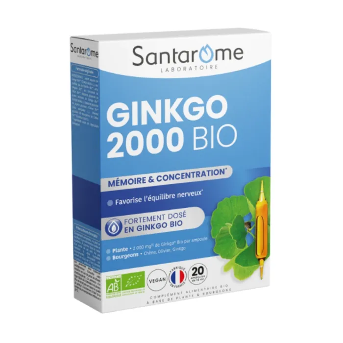 Ginkgo Bio 2000 (20 fiole), Santarome