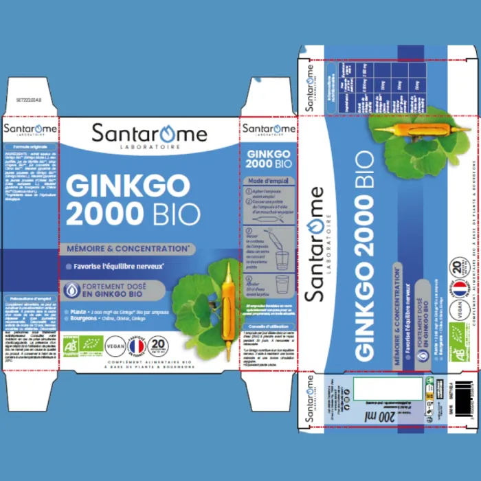 Ginkgo Bio 2000 (20 fiole), Santarome