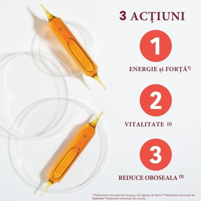 Ginseng - Laptisor De Matca - Guarana - Acerola Bio (20 fiole), Santarome