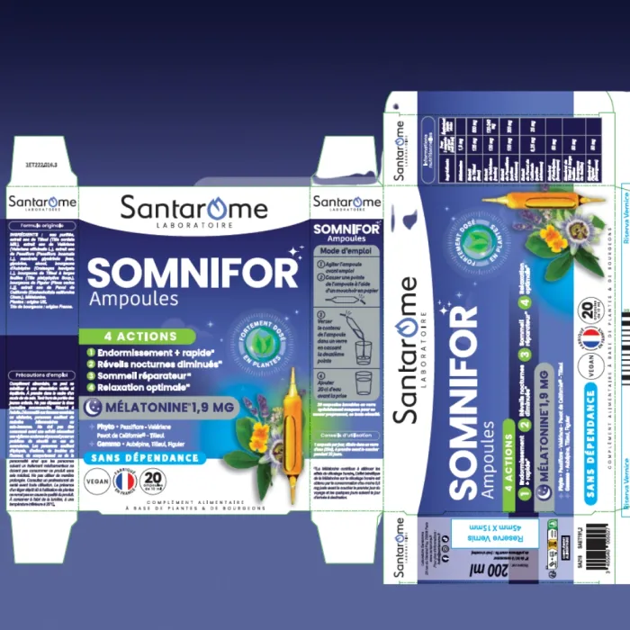 Somnifor Ampoules (20 fiole), Santarome