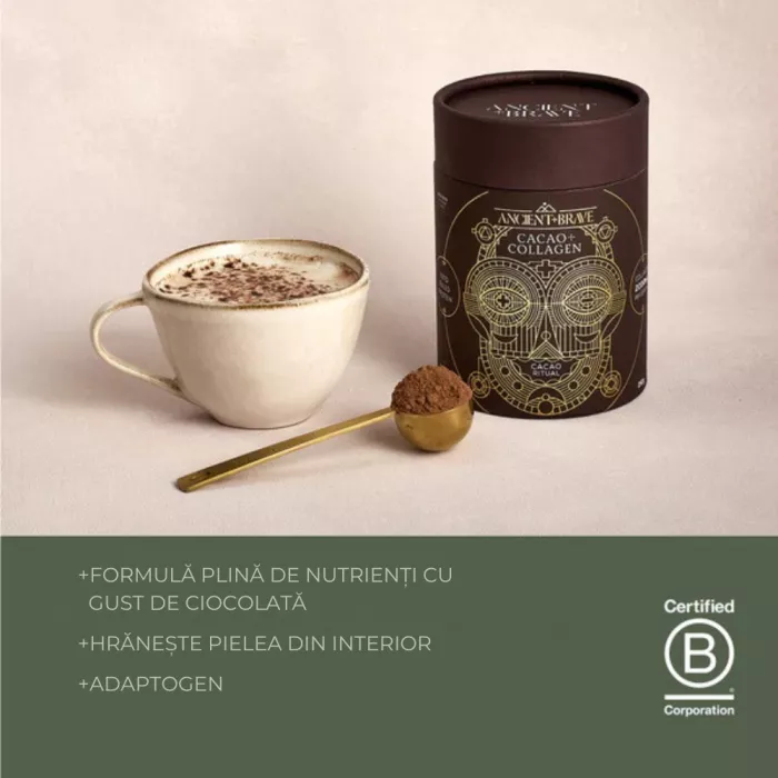 Cacao Collagen 250 gr (25 portii), Ancient and Brave