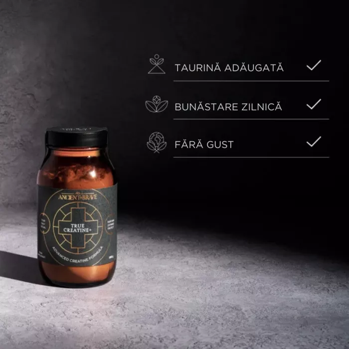 True Creatine+ (180g), Ancient and Brave