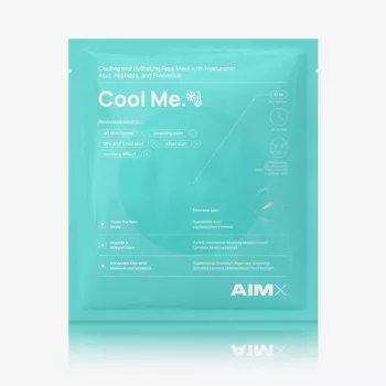 Masca hidratantă Cool Me cu acid hialuronic, 5 tipuri de peptide si lactobacillus fermented (25ml), AIMX