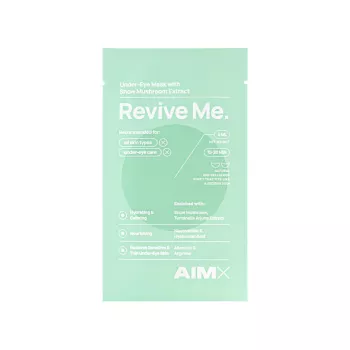 Masca Eye Patch Revive Me cu hialuron, extract de tremella si vitamina B3 (5ml), AIMX