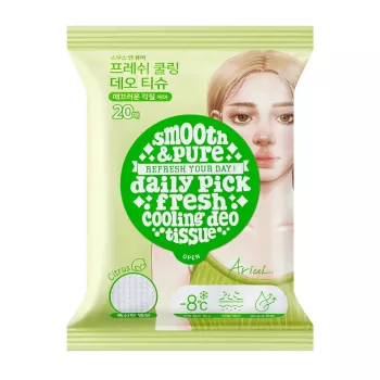 Servetele Deodorante Smooth & Pure Fresh Cooling Deo, (20 buc), Ariul