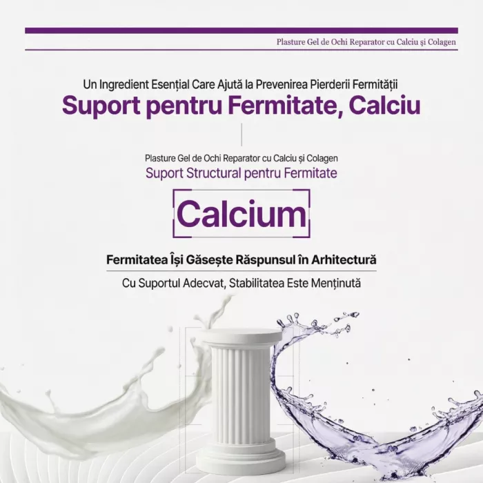 Plasturi pentru ochi din hidrogel, Colagen hidrolizat si Calciu (60 buc), Ariul