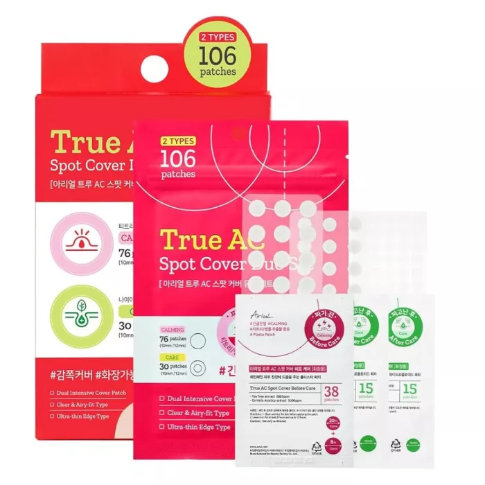 Plasturi Cosuri Inainte si Dupa True AC Spot Cover Duo Set, (106 buc), Ariul Plasturi Cosuri Inainte si Dupa True AC Spot Cover Duo Set, (106 buc), Ariul