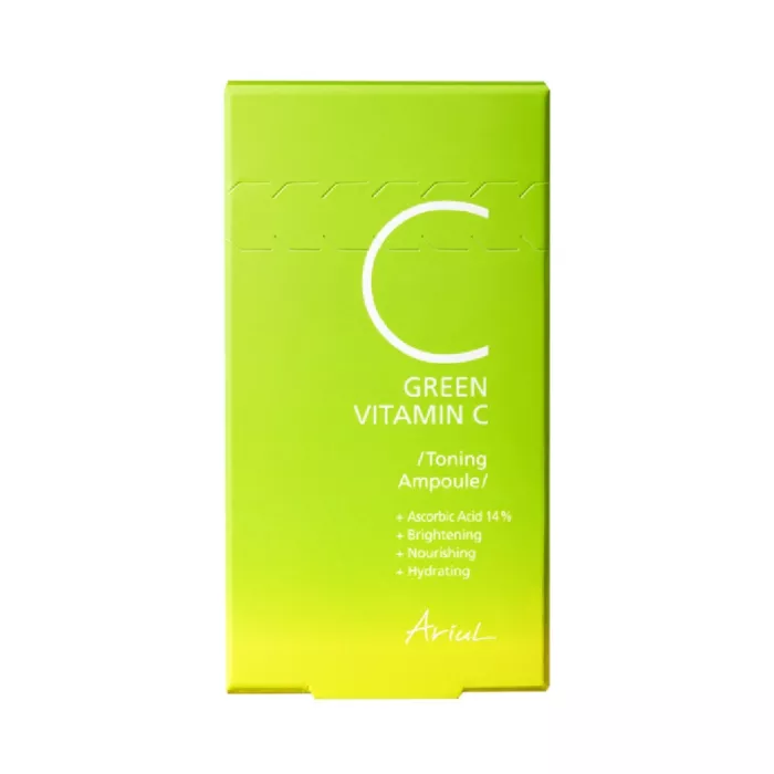 Toner ser Ariul Green Vitamin C 14% Toning Ampoule Pete Pigmentare (15ml), Ariul