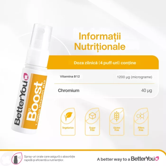 Boost B12 Oral Spray (25 ml), BetterYou Boost B12 Oral Spray (25 ml), BetterYou