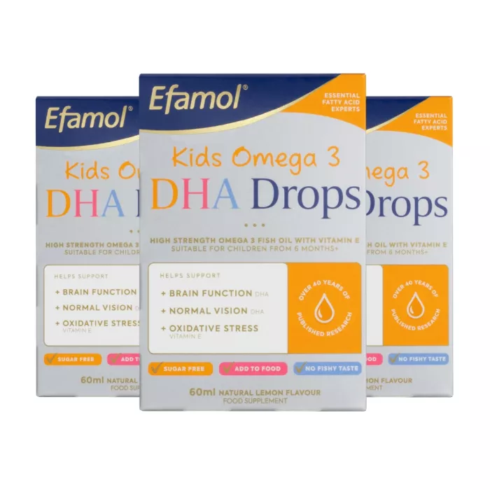 Economy Pack Kids Omega 3 DHA Drops (60ml), Efamol®