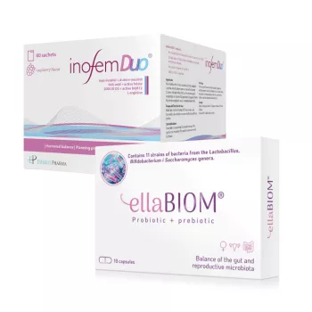 Pachet Sanatate Feminina (Inofem Duo, Ellabiom), Establo Pharma Pachet Sanatate Feminina (Inofem Duo, Ellabiom), Establo Pharma