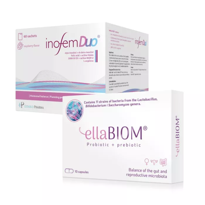 Pachet Sanatate Feminina (Inofem Duo, Ellabiom), Establo Pharma Pachet Sanatate Feminina (Inofem Duo, Ellabiom), Establo Pharma