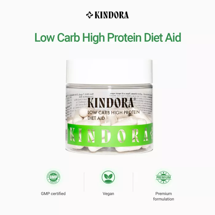 Low Carb High Protein Diet Aid, Kindora (60 capsule) Low Carb High Protein Diet Aid, Kindora (60 capsule)