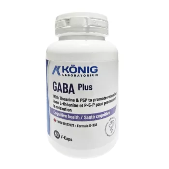 Gaba ne-sintetic cu P5P (60 capsule), Konig Laboratorium