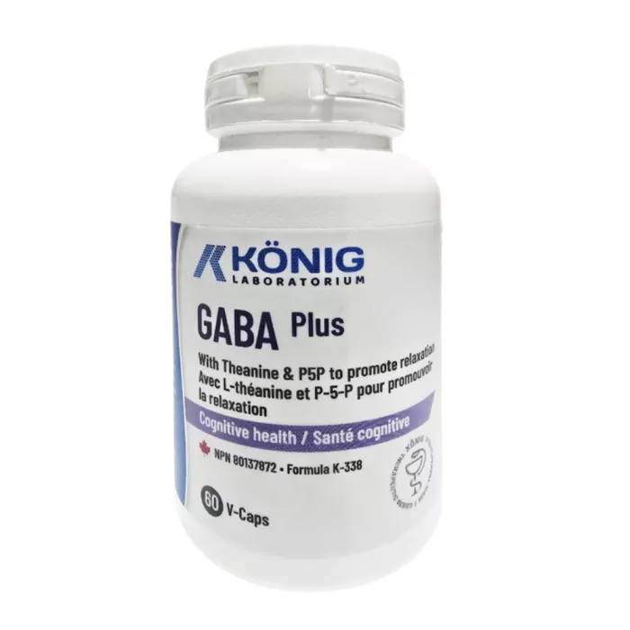 Gaba ne-sintetic cu P5P (60 capsule), Konig Laboratorium
