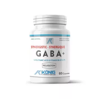 Gaba ne-sintetic cu P5P (60 capsule), Konig Laboratorium Gaba ne-sintetic cu P5P (60 capsule), Konig Laboratorium
