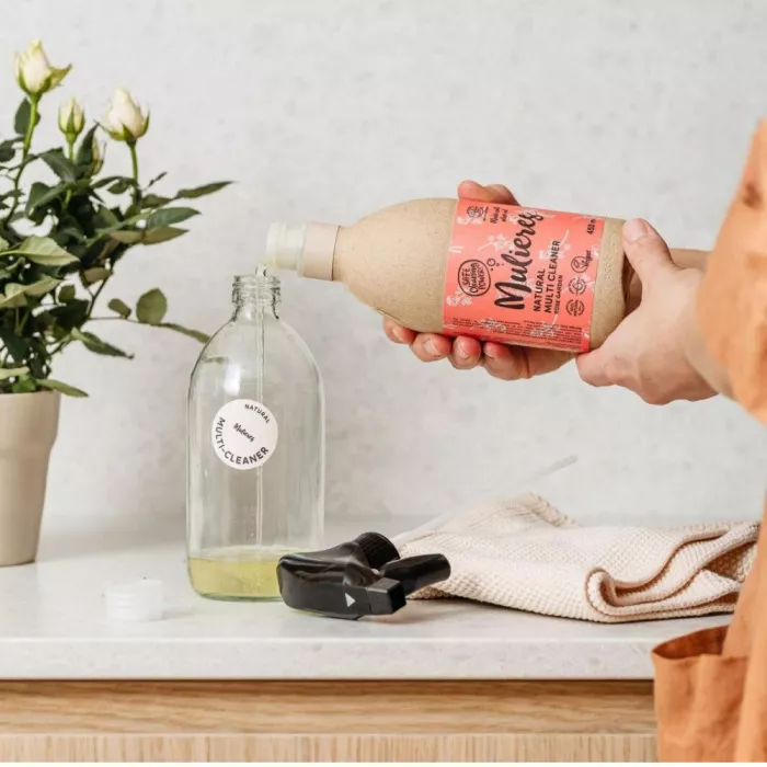 Detergent concentrat multi cleaner cu 99% ingrediente naturale Rose Garden (450ml), Mulieres