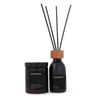 Set lumanare naturala si difuzor natural cu betisoare din trestie Lemongrass (180ml+100ml), Mulieres