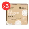 Pachet 3 x Tablete ecologice pentru mașina de spălat vase (3x25 buc), Mulieres
