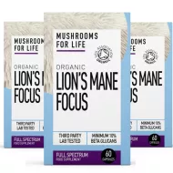Economy Pack Organic Lions Mane Focus 1000 mg Full Spectrum (60 capsule), MushroomsForLife