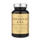 Vitamina D3 (2500UI) + K2 + Magneziu Bisglicinat (90 capsule), Nordbo