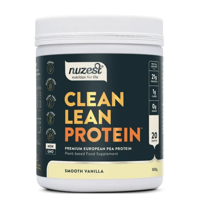Proteina Vegetala - Clean Lean Protein - Smooth Vanilla (500 grame), Nuzest