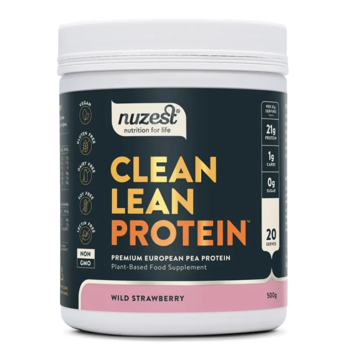 Proteina Vegetala - Clean Lean Protein - Wild Strawberry (500 grame), Nuzest