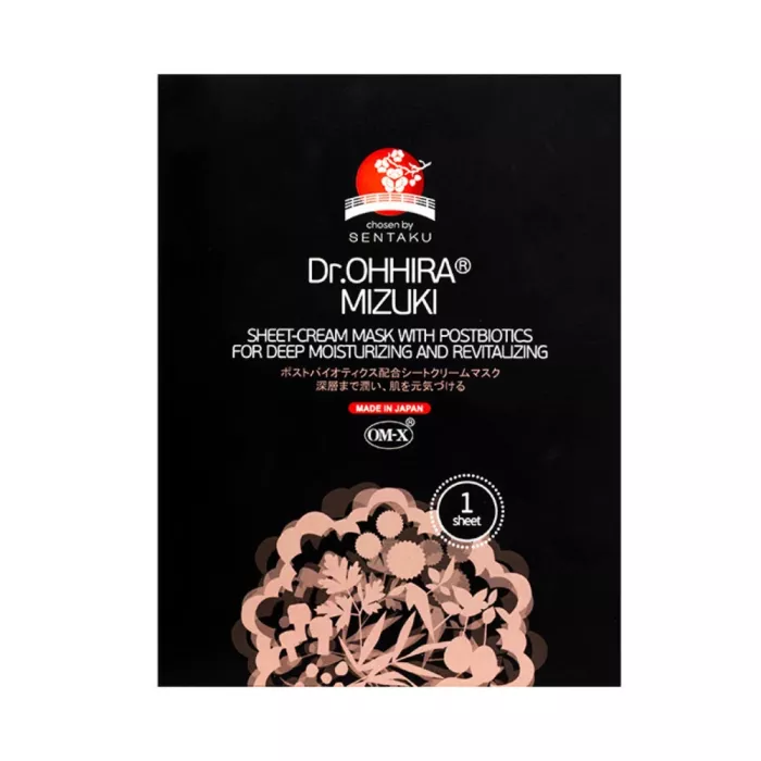 Dr.Ohhira® masca de fata tip servetel MIZUKI cu probiotice, (1 buc)