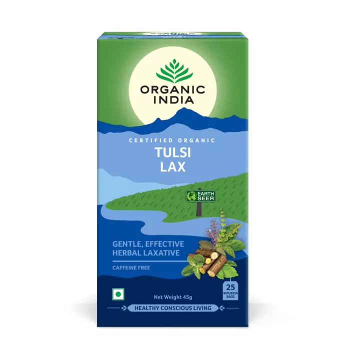 Ceai Tulsi Lax - ceai laxativ bland si eficient cu Senna (25 plicuri infuzie) , Organic India