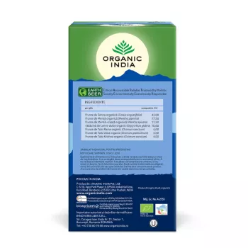 Ceai Tulsi Lax - ceai laxativ bland si eficient cu Senna (25 plicuri infuzie) , Organic India