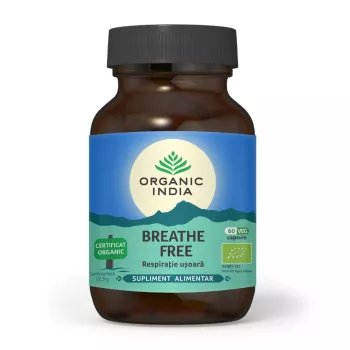 Breathe Free - respiratie usoara (60 capsule), Organic India Breathe Free - respiratie usoara (60 capsule), Organic India