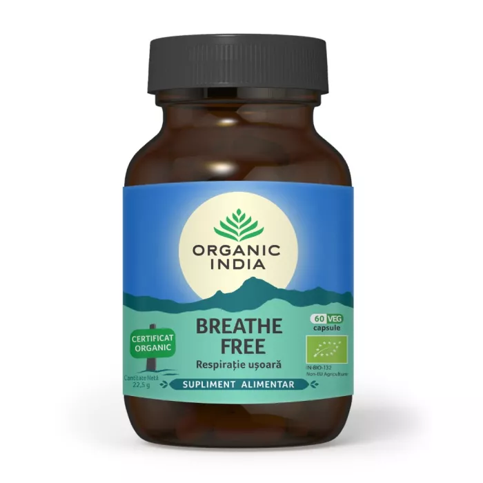 Breathe Free - respiratie usoara (60 capsule), Organic India