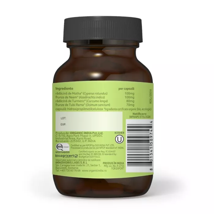 Prostate Care - sanatatea prostatei (60 capsule), Organic India Prostate Care - sanatatea prostatei (60 capsule), Organic India