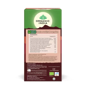 Ceai Tulsi Masala Chai (25 plicuri infuzie) , Organic India