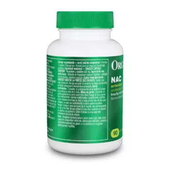 NAC N-acetil-cisteina 500 mg (90 capsule), Organika Canada