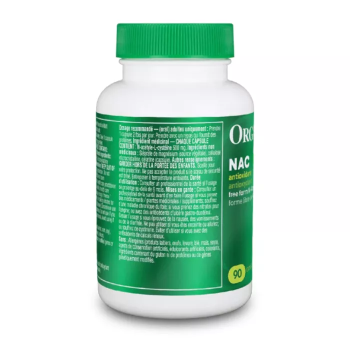 NAC N-acetil-cisteina 500 mg (90 capsule), Organika Canada