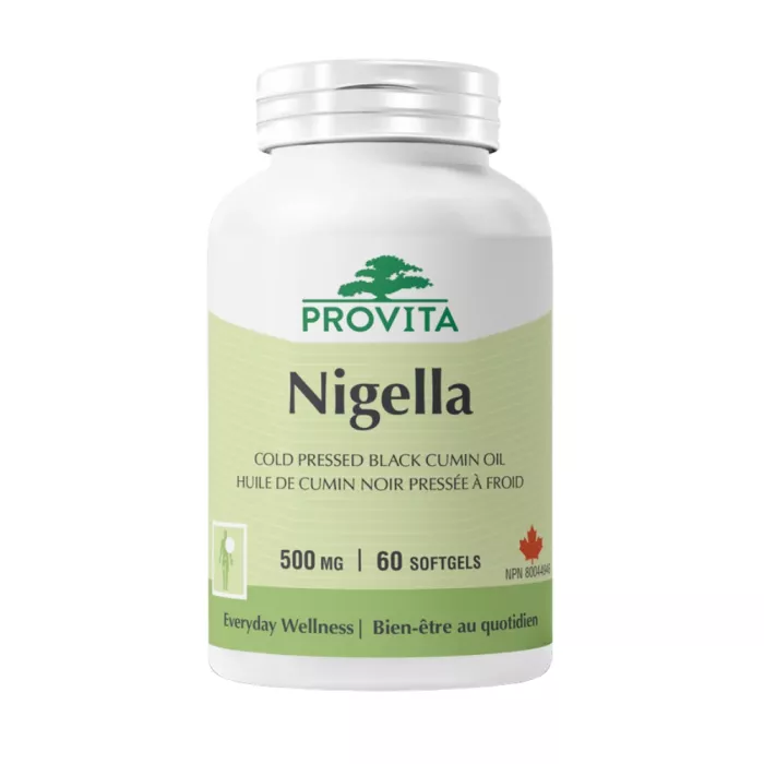Nigella Ulei de chimen negru 500 mg (60 capsule), Provita Nutrition
