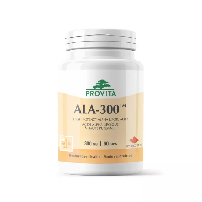 ALA-300 Acid Alfa Lipoic Standardizat Forte 300 mg (60 capsule), Provita Nutrition