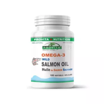 Omega-3 Ulei de somon salbatic de Pacific 1000 mg (100 capsule), Provita Nutrition