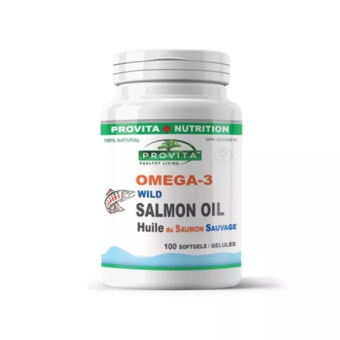 Omega-3 Ulei de somon salbatic de Pacific 1000 mg (100 capsule), Provita Nutrition