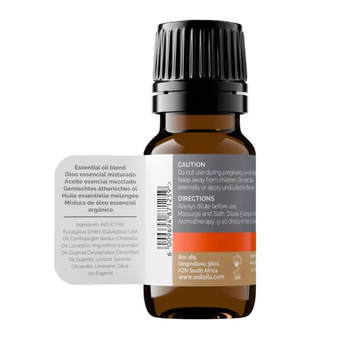 Blend Anti-Insecte - Amestec de Uleiuri Esentiale Bug Away Pure 100% Organice (10 ml), Soil
