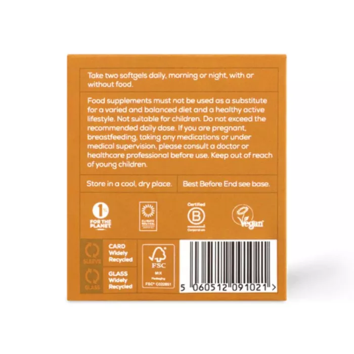 Duo Pack True Omega+ Omega-3, Omega-7 (2x 60 capsule softgel), Ancient and Brave