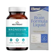 Pachet Neutrient Magneziu 120 cps + Efalex® Brain Formula 150ml