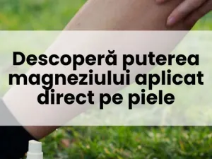 Descoperă puterea magneziului aplicat direct pe piele