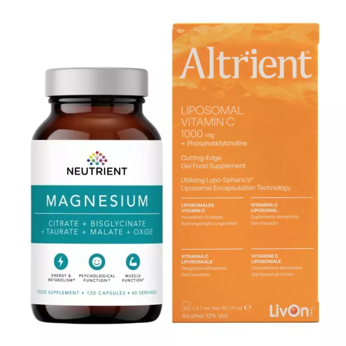 Pachet Magneziu Neutrient + Vitamina C Lipozomala Altrient